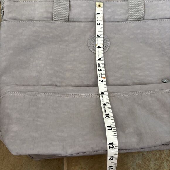 Kipling Tiffani Tote Slate Grey Crossbody Shoulder Bag Travel Commuter - Picture 7 of 10